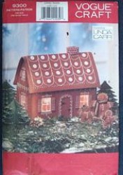 9300 VOG GINGERBREAD HOUSE, GINGER DOLLS, TREES FELT PATTERN